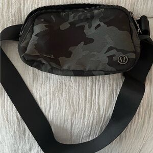 lululemon Black Camouflage Belt Bag